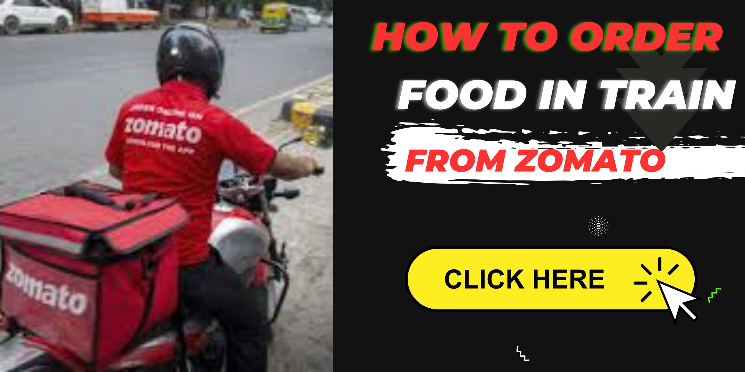 how to order food in train from Zomato
